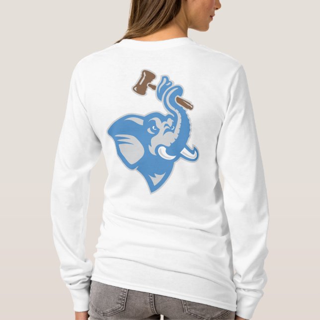 Camiseta Diseño 2 de la sudadera con capucha de las mujeres (Reverso)