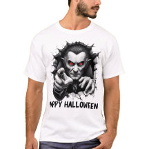 Diseño 3D Dracula Vampire Feliz Halloween