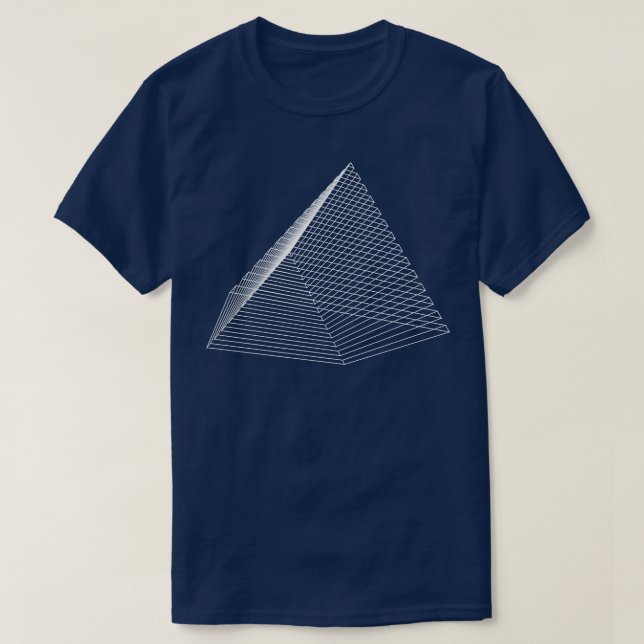 Camiseta diseño 3d geométrico triangular (Diseño del anverso)