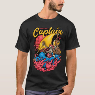 Camiseta Diseño 3D Think Like a Captain