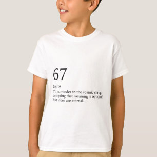 Camiseta Diseño 67 Meme Seis Siete 6-7 Chiste Divertido de 