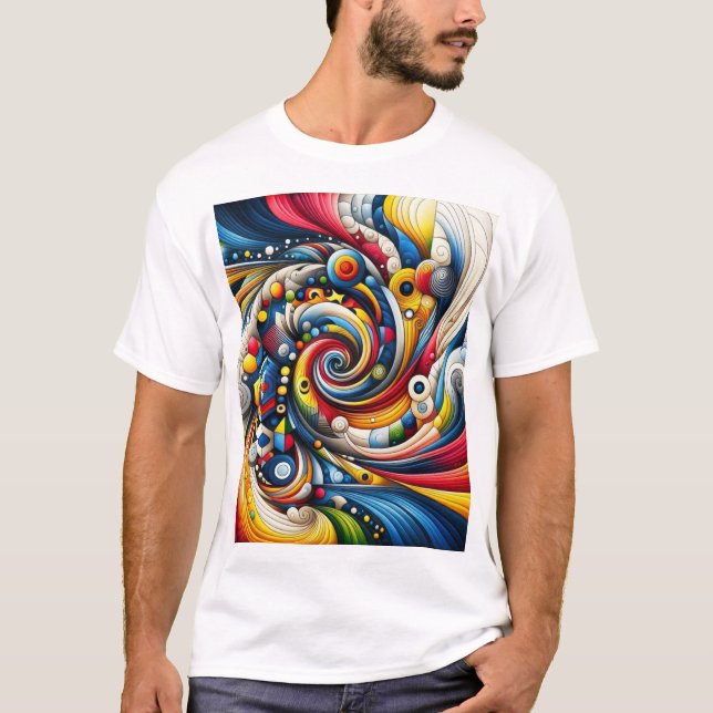 Camiseta diseño abstracto (Anverso)