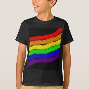 Camiseta Diseño abstracto arcoiris de Moma