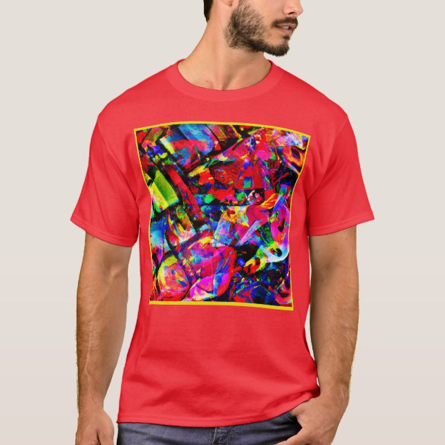 Camiseta Diseño abstracto colorido (Anverso)