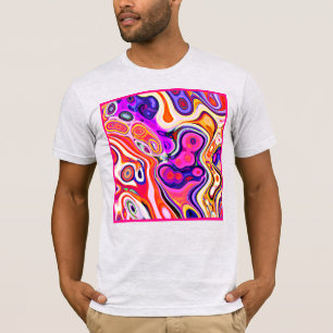 Camiseta Diseño abstracto colorido en foco