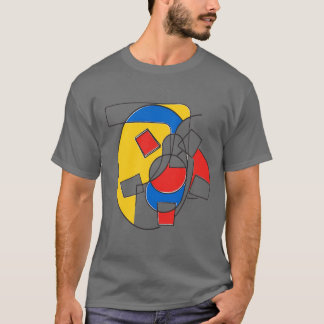 Camiseta Diseño abstracto con diferentes formas