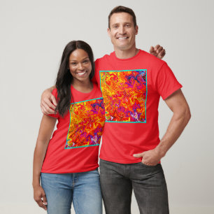 Camiseta Diseño abstracto de colores negrita