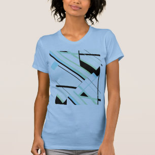 Camiseta Diseño abstracto de líneas diagonales de la Casa d