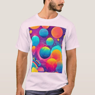 Camiseta Diseño abstracto de Neon Cosmos