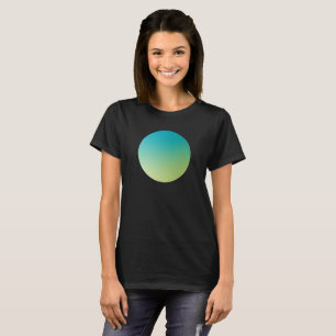 Camiseta Diseño abstracto de viñeta de círculo con gradient