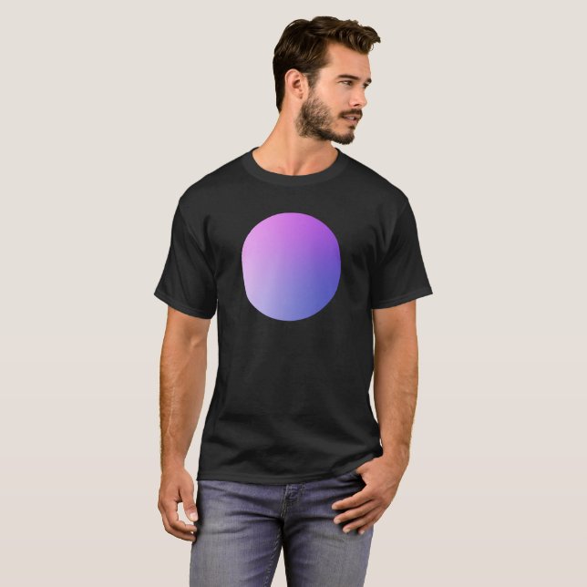 Camiseta Diseño abstracto de viñeta de círculo con gradient (Anverso completo)