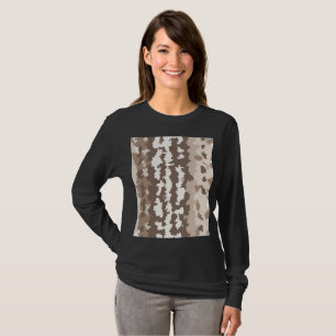 Camiseta Diseño abstracto irregular de camuflaje tierra neu