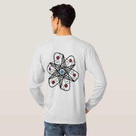 Camiseta Diseño abstracto moderno inspirado en átomos geomé