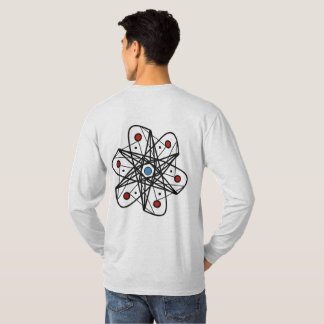 Camiseta Diseño abstracto moderno inspirado en átomos geomé