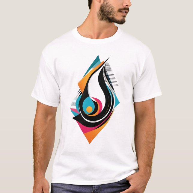 Camiseta Diseño abstracto - Moderno y elegante (Anverso)