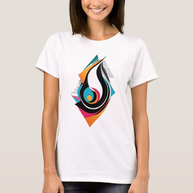 Camiseta Diseño abstracto - Moderno y elegante (Anverso)