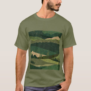 Camiseta Diseño abstracto, temática de la naturaleza