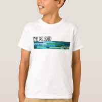 Diseño abstracto vintage azul verdoso de Fire Isla
