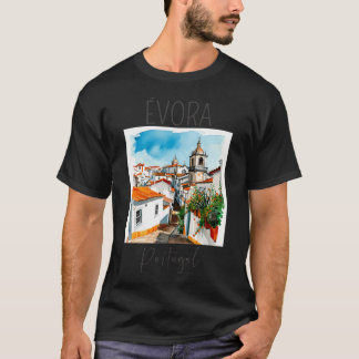 Camiseta Diseño acuarela de Vora - Portugal