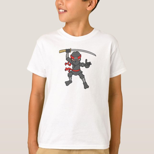 Camiseta Diseño adaptable de Ninja (Anverso)