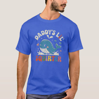Camiseta Diseño adorable de ballena que lanza agua para div