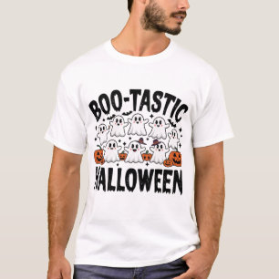 Camiseta diseño adorable de halloween boo-tastic