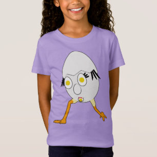 Camiseta Diseño adorable de personaje de huevo extravagante
