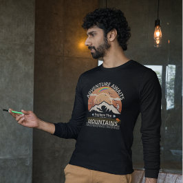 Camiseta Diseño "Adventure Awaits-Explore the mountain"
