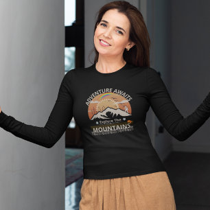 Camiseta Diseño "Adventure Awaits-Explore the mountain"