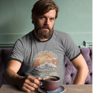 Camiseta Diseño "Adventure Awaits-Explore the mountain"