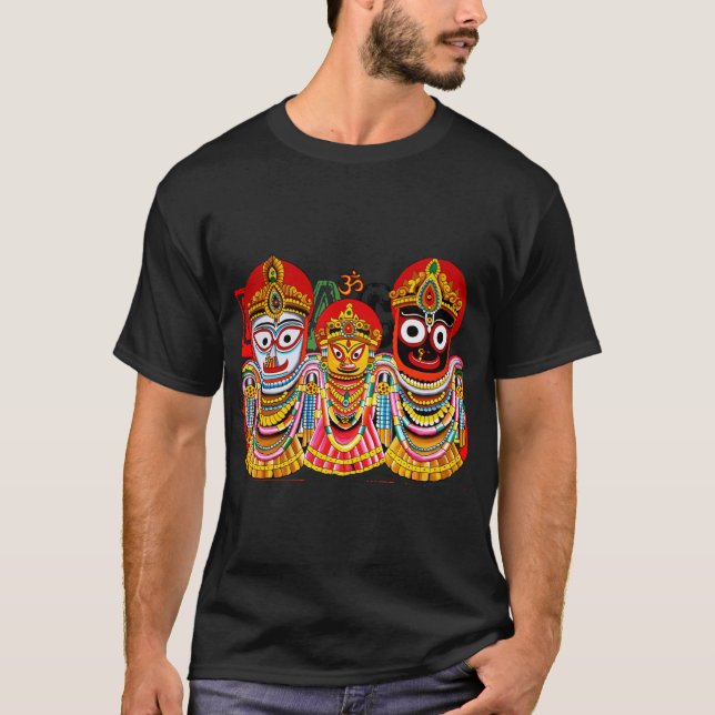 Camiseta diseño africano Puri Ratha Yatra Jagannath (Anverso)