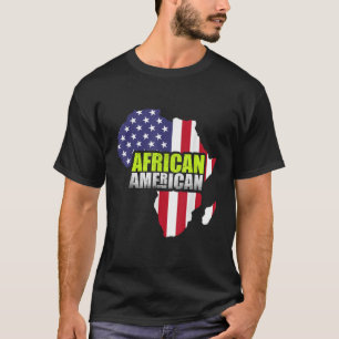 Camiseta Diseño afroamericano para Estados Unidos y África