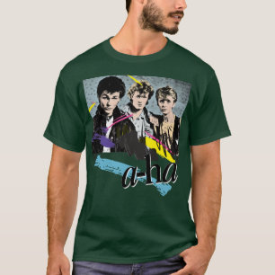 Camiseta Diseño AHa de estilo vintage original de los años 