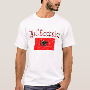 Camiseta Diseño albanés de la bandera