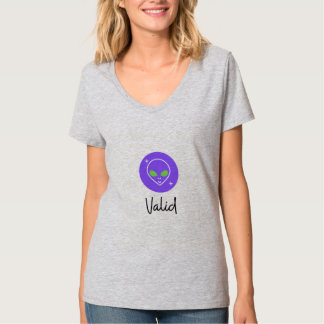 Camiseta Diseño alienígena válido