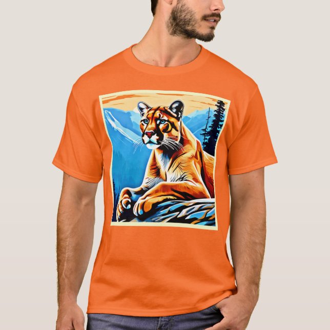 Camiseta Diseño Alpine Cougar View (Anverso)