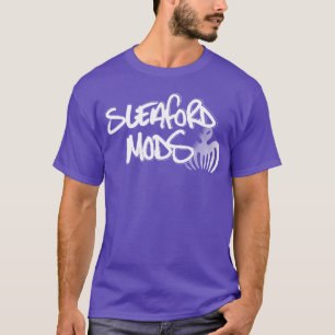 Camiseta diseño angustiado de Sleaford Mods familia Shir
