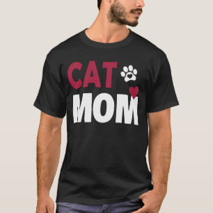 Camiseta Diseño angustiado vintage de mamá de gato - Camise
