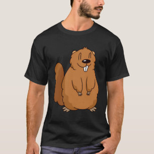 Camiseta Diseño Animal Cuto Con Un Ilustracion De Un