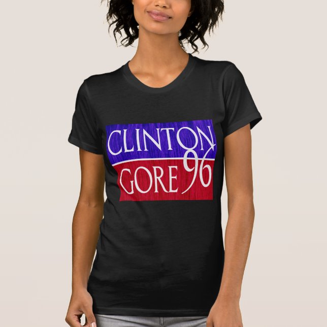 Camiseta Diseño apenado de Clinton Gore 96 (Anverso)