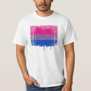 CAMISETA DISEÑO APENADO ORGULLO BISEXUAL