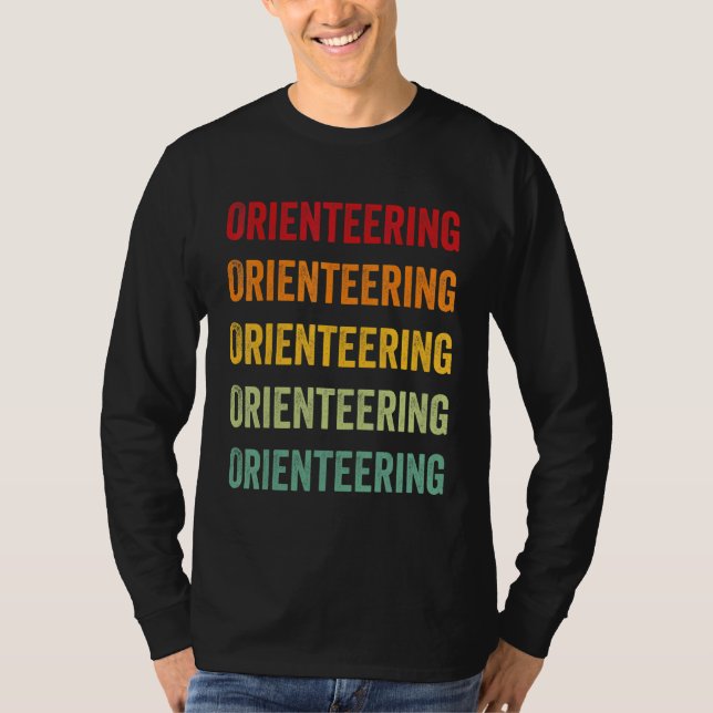 Camiseta Diseño Arcoíris Aficionado a la Orientación (Anverso)