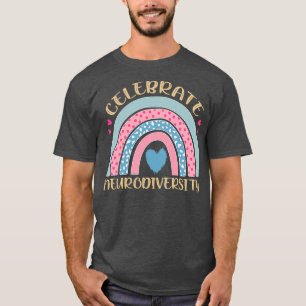 Camiseta Diseño arcoiris Neurodiversidad Autismo Aceptación