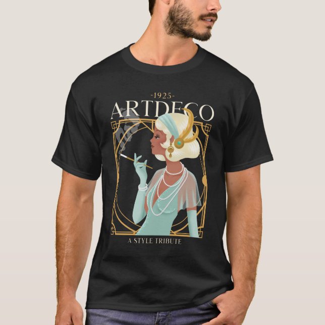 Camiseta diseño art deco (Anverso)