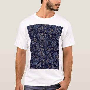 Camiseta Diseño Art Nouveau de Denim Floral