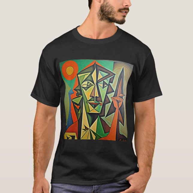 Camiseta Diseño artístico abstracto de Picasso (Anverso)