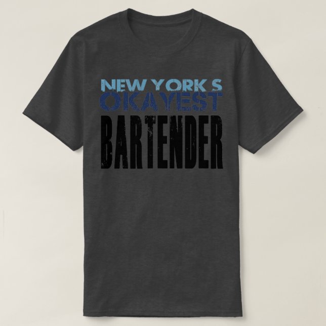 Camiseta Diseño artístico barman más elegante de Nueva York (Diseño del anverso)