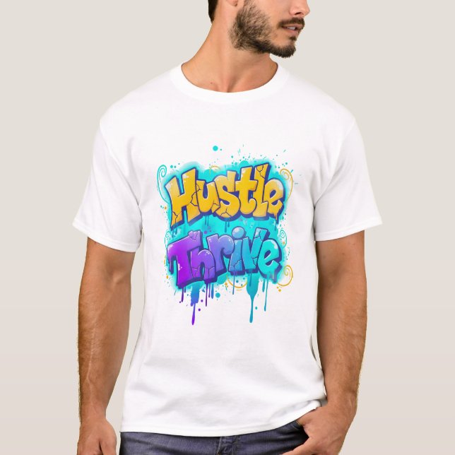 Camiseta Diseño artístico callejero de Thrive Graffiti (Anverso)
