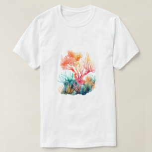Camiseta Diseño artístico conceptual de arrecife de coral