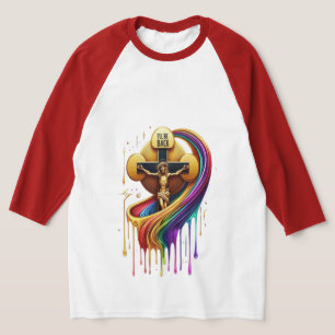 Camiseta Diseño artístico contemporáneo de figura crucifica